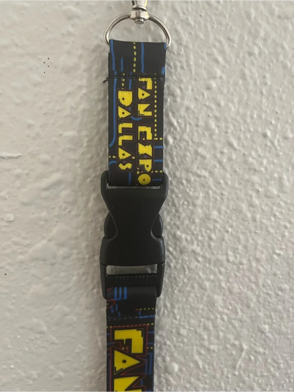Fan Expo Dallas Pac-Man Yellow & Black Lanyard - Kids Accessories